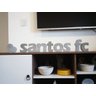 Letra Decorativa Concreto Nome Palavra Santos fc Coração - 2