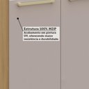 Ver imagem 4 de Balcão Cozinha P/ Pia 120cm 3 Pts C/ Tampo Elegance Luciane Freijó/cinammon/quartzo Bege