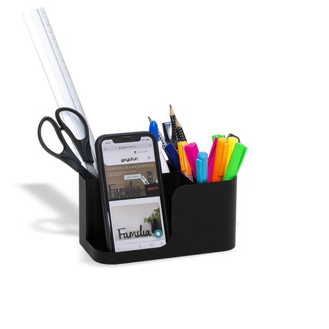 PORTA CANETA E CELULAR KIT BASICO ESCRITORIO geguton