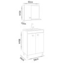 Ver imagem 2 de Conjunto para Banheiro Kit Econômico com Pés - Fabribam Gabinetes