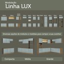 Ver mais imagens de Porta-geladeira 83 Cm 1 Porta Basculante Cinza/rustic/cinza Lux Madesa