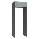 Ver imagem 1 de Porta-geladeira 83 Cm 1 Porta Basculante Cinza/rustic/cinza Lux Madesa