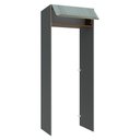 Ver imagem 5 de Porta-geladeira 83 Cm 1 Porta Basculante Cinza/rustic/cinza Lux Madesa