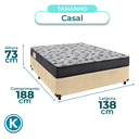 Ver imagem 3 de Cama Box Perola Casal + Colchão D33 Iso100 Ortobom