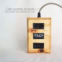 Ver imagem 5 de Régua Extensão Elétrica Filtro de Linha Madeira 3 Tomadas:preto e Branco