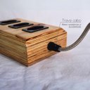 Ver imagem 4 de Régua Extensão Elétrica Filtro de Linha Madeira 3 Tomadas:preto e Branco