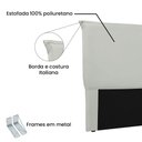 Ver imagem 3 de Cabeceira Cama Box Queen 160 Cm Garden Veludo S04 Cor Prata