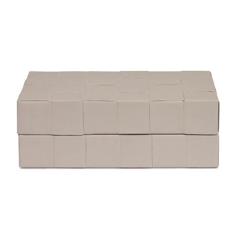 Caixa Decorativa em Mdf com Revestimento em Pu Cinza 30,5cm 20775 Mart