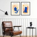 Ver imagem 1 de Kit 2 Quadros Arte Matisse The Soul e The Sky 33x24cm - com Vidro:moldura Branca