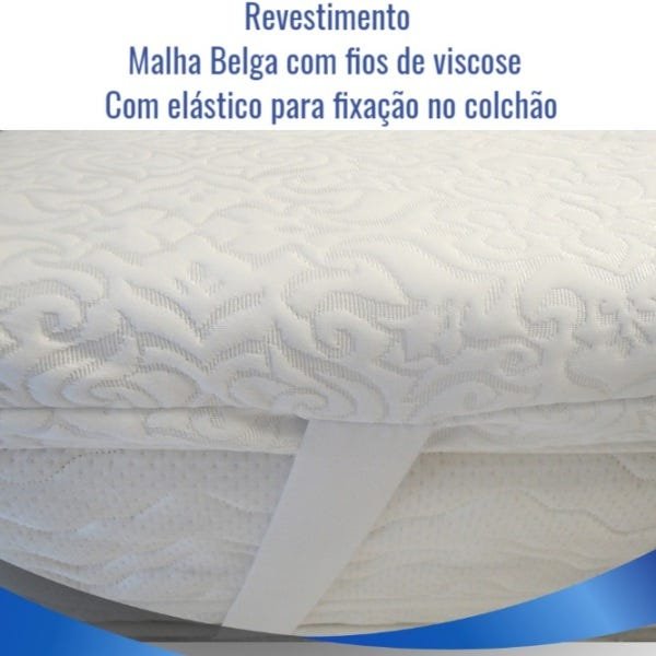 Pillow Top Viscoelástico Gel Infusion Queen 1,58 x 1,98 com 5cm - 5