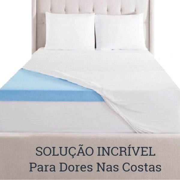 Pillow Top Viscoelástico Gel Infusion Solteiro 0,78 x 1,88 com 8cm - 4