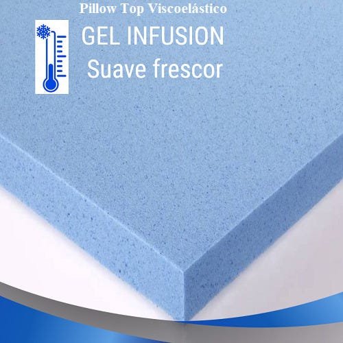 Pillow Top Viscoelástico Gel Infusion Casal 1,38 x 1,88 com 8cm - 3