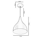 Ver imagem 3 de Lustre Pendente Gota Pequena De Alumínio 21cm New Cobre