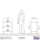 Ver imagem 6 de Armário Gabinete Branco Moderno para Cozinha Balcão Espaçoso com 2 Portas e Pés Gs