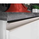 Ver imagem 4 de Armário Gabinete Branco Moderno para Cozinha Balcão Espaçoso com 2 Portas e Pés Gs