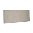 Ver imagem 2 de Painel Aquilla Cama Box Casal 140cm Suede - SSX Multicoisas - Bege