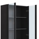 Ver imagem 6 de Cristaleira 2 Portas Vidro 1 Gaveta 83cm Palhinha Pé Metal Oslo Artesano | Hanover/dourado