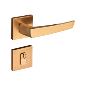 Fechadura Pado Seattle Rq2 115 - 55 Externa Roseta Quadrada Red Gold Escovada