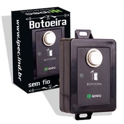 Botoeira sem Fio 433,92mhz Black Classic Ipec - 1