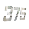 Numero para Residência 130mm Prata Espelhado - Metalmidia 4 - 2