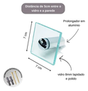 Ver imagem 3 de Porta Toalha de Rosto em Vidro 7x7 Cm