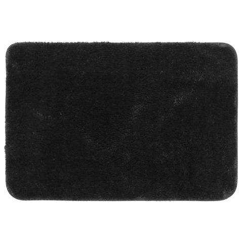 Tapete Banheiro Microfibra Comfort Plus 60x40cm Preto Uzoo