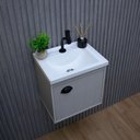 Ver imagem 6 de Gabinete Armário para Banheiro 40cm Mdf com Cuba - Cremona Lineo