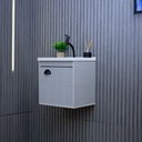 Ver imagem 4 de Gabinete Armário para Banheiro 40cm Mdf com Cuba - Cremona Lineo