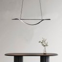Ver imagem 3 de 2 Pendente Linear Preto Horizontal Led 3 Cores Sala Bet75