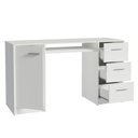 Ver imagem 6 de Escrivaninha Mesa para Computador Madesa Alaska 3 Gavetas 1 Porta - Branco