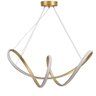 Pendente Potenza Dourado Led 45w 3000k Bivolt 63x19 Metal e Silicone Design Moderno - 1