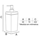 Ver imagem 2 de Porta Sabonete Líquido - Jateado