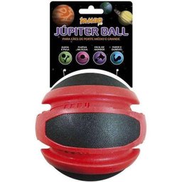 Brinquedo para Cachorro Bola Júpiter Mega Preto e Vermelho Jambo - 1