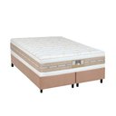 Ver imagem 1 de Conjunto Box Queen: Colchão Molas Castor Pocket Silver Star Air Double + Base Crc Suede Clean(