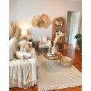 Ver imagem 3 de Tapete Boho Andaraí Off White/capuccino 140x300cm Fastlar