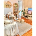 Ver imagem 5 de Tapete Boho Andaraí Off White/capuccino 140x300cm Fastlar