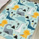 Ver imagem 2 de Tapete Infantil Atividades 95x130cm Dinossauros