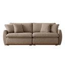 Ver imagem 2 de Sofá-cama 3 Lugares Retrátil Reclinável 270cm Linho com Molas Ensacadas Apolo Yescasa
