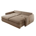 Ver imagem 6 de Sofá Cama 3 Lugares Retrátil Reclinável 270cm Linho com Molas Ensacadas Apolo Yescasa Bege Médio