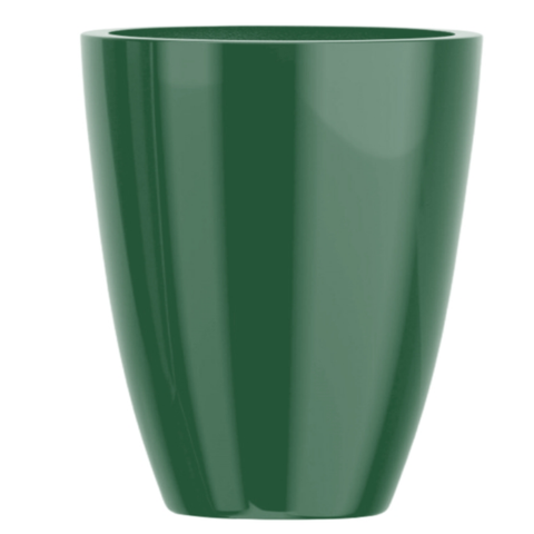 Vaso de Fibra de Vidro Roma P 50cm Decorativo Verde Escuro