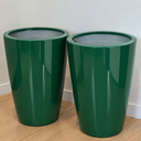 Ver imagem 2 de Vaso de Fibra de Vidro Roma P 50cm Decorativo Verde Escuro