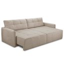Ver imagem 7 de Sofá Cama Galileu F04 3 Lugares Retrátil 202cm Bege Linho Lyam Decor