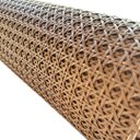Ver imagem 4 de Palhinha Indiana Sextavada Palha Forro Fibra Natural Tela de Rattan Nogueira 1,00x80cm