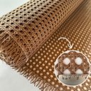 Ver imagem 6 de Palhinha Indiana Sextavada Palha Forro Fibra Natural Tela de Rattan Nogueira 1,00x80cm