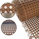Ver imagem 1 de Palhinha Indiana Sextavada Palha Forro Fibra Natural Tela de Rattan Nogueira 1,00x80cm