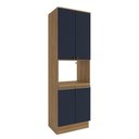 Ver imagem 1 de Kit Forno Celeste Kappesberg 100% Mdf 4 Portas Nogueira/azul 70cm