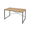 Ver imagem 1 de Mesa Retangular Soho 120cm Tampo Madeira Base Preto
