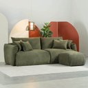 Ver imagem 1 de Conjunto Sofá 220cm e Puff Comfy CabeCasa MadeiraOriginals