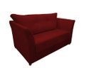 Ver imagem 2 de Namoradeira Decorativa Isis Suede Marsala Pés Madeira Ms Decor