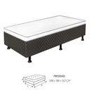 Ver imagem 2 de Cama Box Solteiro Conjugada Amira 88x188 Preto